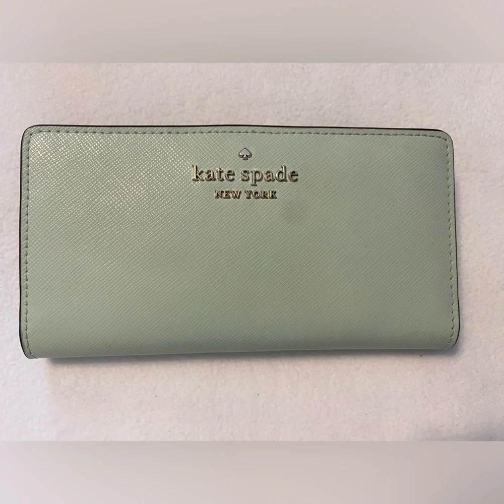 Kate Spade Staci Medium Satchel Sage Bundle Crossbody and wallet